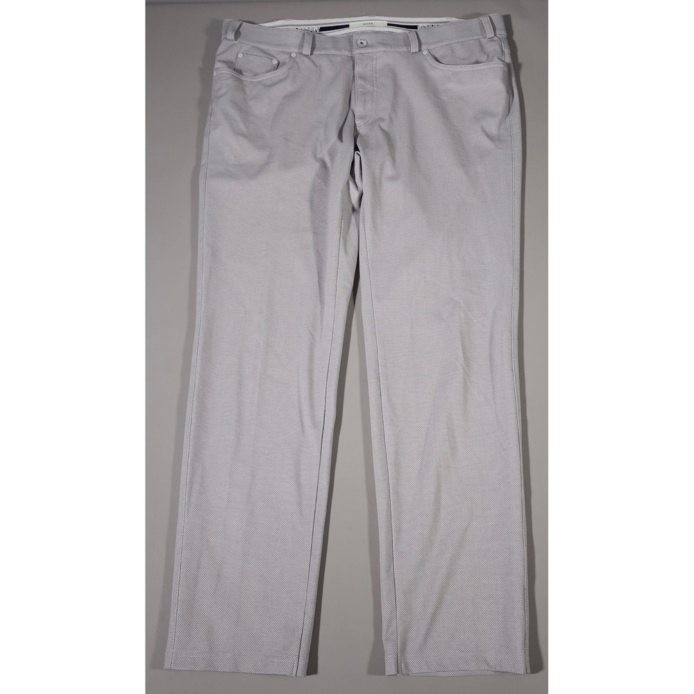 Brax Style Chuck Pants Mens 40/32 Grey Hi-Flex Jersey Slim‎ Straight Trousers